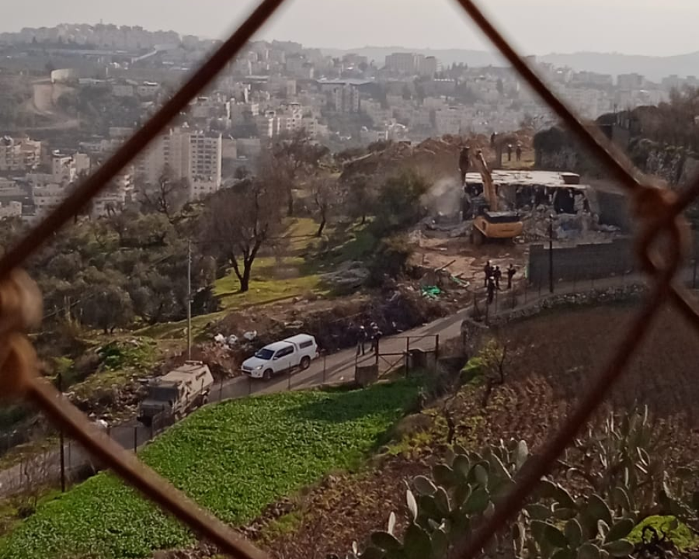 Israel demolishes two houses in the Bethlehem area