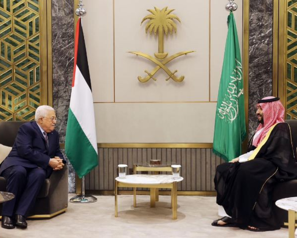 President Abbas meets with Saudi Crown Prince | PNN