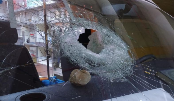 Israeli settlers attack a Palestinian ambulance in north of the West Bank injuring a woman...